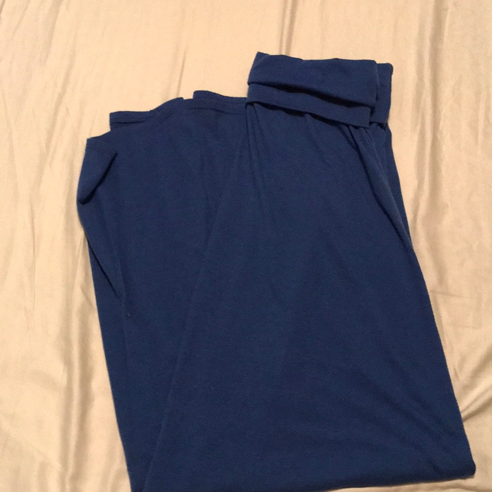 Folded waist maxi skirt